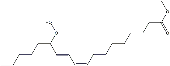 Methyl 13-hydroperoxy-cis-9,trans-11-octadecadienoate Struktur