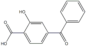 4-Benzoyl-2-hydroxybenzoic acid Struktur