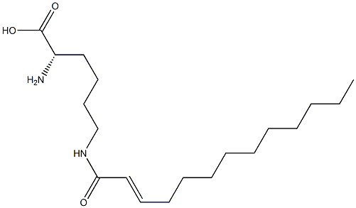 N6-(2-Tridecenoyl)lysine Struktur