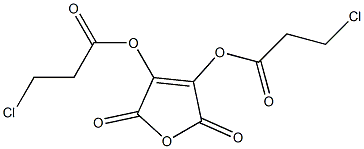 2,3-Bis(3-chloropropionyloxy)maleic anhydride Struktur