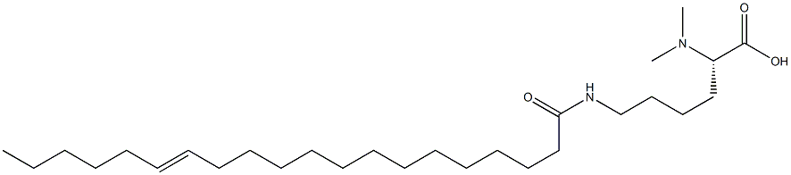 N6-(14-Icosenoyl)-N2,N2-dimethyllysine Struktur