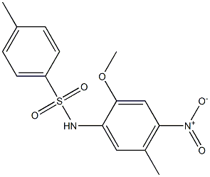 N-(2-Methoxy-4-nitro-5-methylphenyl)-4-methylbenzenesulfonamide Struktur