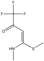 1,1,1-Trifluoro-4-(methylamino)-4-(methylthio)-3-buten-2-one Struktur