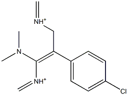 3-Dimethylamino-2-(4-chlorophenyl)-2-propene-1-(dimethyliminium) Struktur