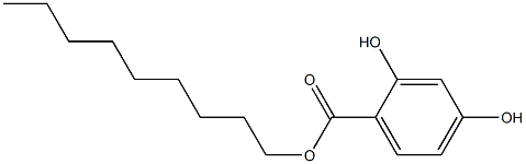 2,4-Dihydroxybenzoic acid nonyl ester Struktur