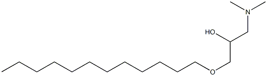 1-Dimethylamino-3-dodecyloxy-2-propanol Struktur