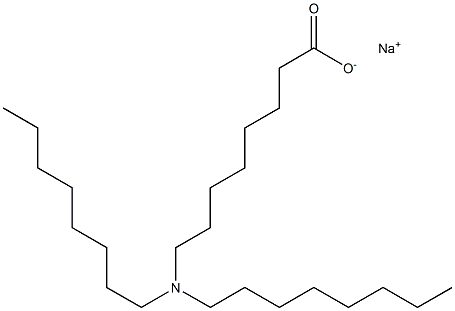 8-(Dioctylamino)octanoic acid sodium salt Struktur