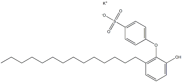 2'-Hydroxy-6'-tetradecyl[oxybisbenzene]-4-sulfonic acid potassium salt Struktur