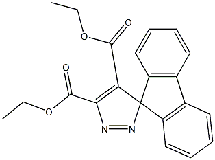 Spiro[9H-fluorene-9,3'-[3H]pyrazole]-4',5'-dicarboxylic acid diethyl ester Struktur