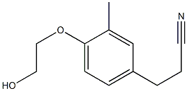 2-[2-Methyl-4-(2-cyanoethyl)phenoxy]ethanol Struktur