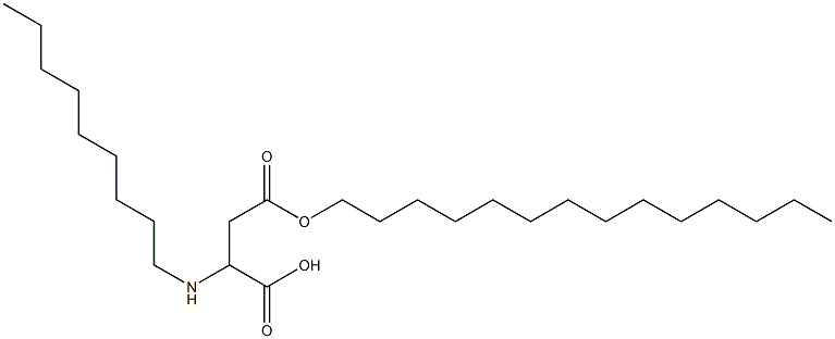 2-Nonylamino-3-(tetradecyloxycarbonyl)propionic acid Struktur