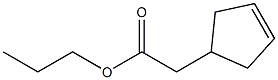 3-Cyclopentenylacetic acid propyl ester Struktur