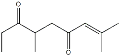 2,6-Dimethyl-2-nonene-4,7-dione Struktur