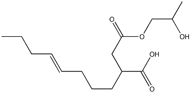 3-(4-Octenyl)succinic acid hydrogen 1-(2-hydroxypropyl) ester Struktur