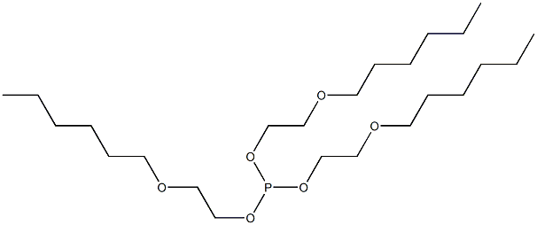 Phosphorous acid tris[2-(hexyloxy)ethyl] ester Struktur