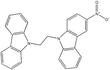 3-Nitro[9,9'-ethylenebis(9H-carbazole)] Struktur