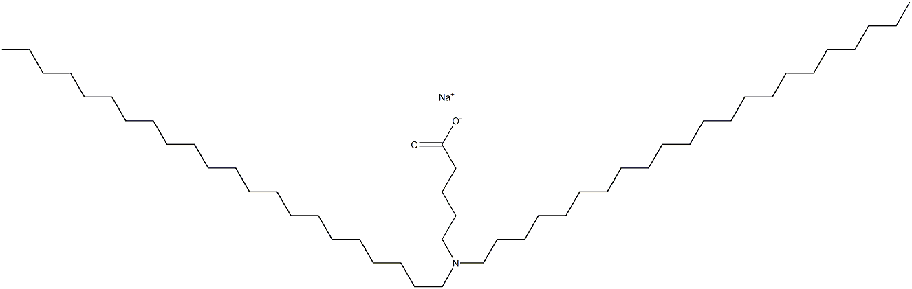 5-(Didocosylamino)valeric acid sodium salt Struktur