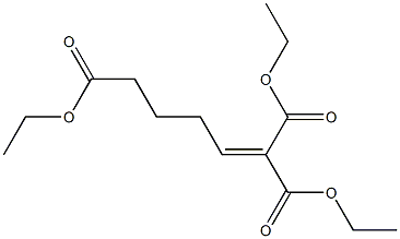 1-Pentene-1,1,5-tricarboxylic acid triethyl ester Struktur