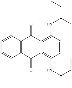 1,4-Bis(sec-butylamino)anthraquinone Struktur