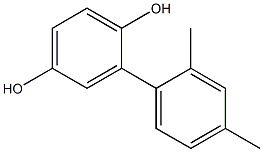 2-(2,4-Dimethylphenyl)benzene-1,4-diol Struktur