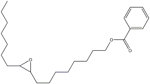 Benzoic acid 9,10-epoxyheptadecan-1-yl ester Struktur