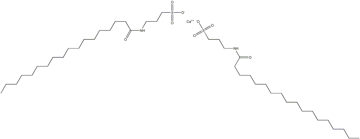 Bis(3-stearoylamino-1-propanesulfonic acid)calcium salt Struktur