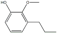 2-Methoxy-3-propylphenol Struktur