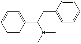 (-)-N,N-Dimethyl-1,2-diphenylethanamine Struktur