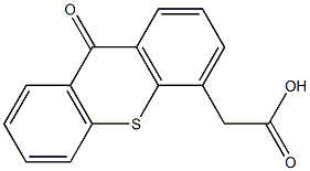 9-Oxo-9H-thioxanthene-4-acetic acid Struktur