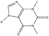 1,3-Dimethyl-7-potassio-7H-purine-2,6(1H,3H)-dione Struktur