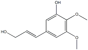 3-Hydroxy-4,5-dimethoxycinnamyl alcohol Struktur