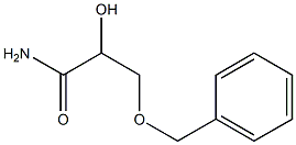 2-Hydroxy-3-(benzyloxy)propanamide Struktur