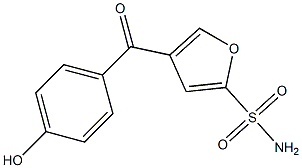 4-(4-Hydroxybenzoyl)furan-2-sulfonamide Struktur