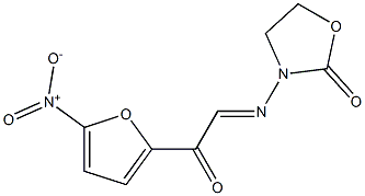 3-[(5-Nitro-2-furoyl)methyleneamino]-2-oxazolidinone Struktur