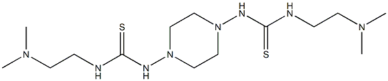 1,1'-(1,4-Piperazinediyl)bis[3-[2-(dimethylamino)ethyl]thiourea] Struktur