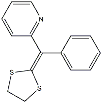 2-(Phenyl(2-pyridyl)methylene)-1,3-dithiolane Struktur