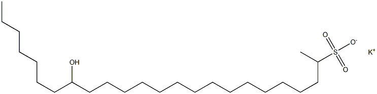 17-Hydroxytetracosane-2-sulfonic acid potassium salt Struktur