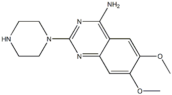 2-(1-Piperazinyl)-6,7-dimethoxy-4-quinazolinamine Struktur