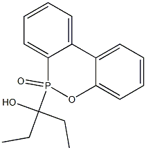 6-(1-Hydroxy-1-ethylpropyl)-6H-dibenz[c,e][1,2]oxaphosphorin 6-oxide Struktur