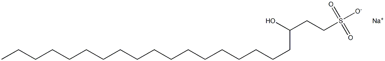 3-Hydroxy-1-henicosanesulfonic acid sodium salt Struktur