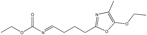 N-[4-(4-Methyl-5-ethoxyoxazol-2-yl)butylidene]carbamic acid ethyl ester Struktur