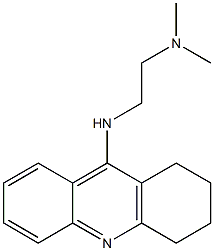 9-[(2-Dimethylaminoethyl)amino]-1,2,3,4-tetrahydroacridine Struktur