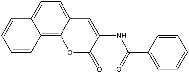 3-Benzoylamino-2H-naphtho[1,2-b]pyran-2-one Struktur