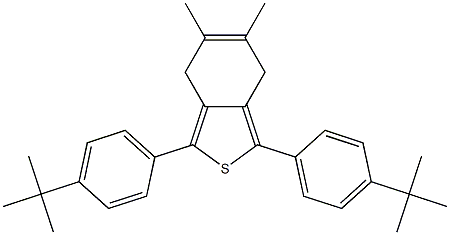 4,7-Dihydro-5,6-dimethyl-1,3-di[4-(tert-butyl)phenyl]benzo[c]thiophene Struktur