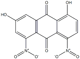 1,7-Dihydroxy-4,5-dinitroanthraquinone Struktur