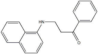 1-Benzoyl-2-(1-naphtylamino)ethane Struktur