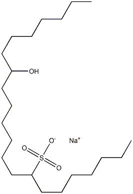 15-Hydroxydocosane-8-sulfonic acid sodium salt Struktur