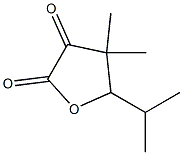 Dihydro-4,4-dimethyl-5-isopropylfuran-2,3-dione Struktur