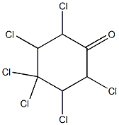 2,3,4,4,5,6-Hexachloro-1-cyclohexanone Struktur