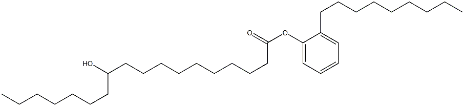 11-Hydroxystearic acid 2-nonylphenyl ester Struktur